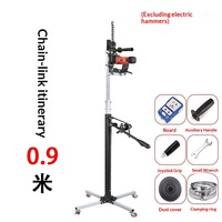 Support de marteau électrique télescopique épaissi, tige de support d'étagère, outil de poinçonnage d'œillets de plafond pour perceuse à percussion, alimentation CC, garantie 3 ans