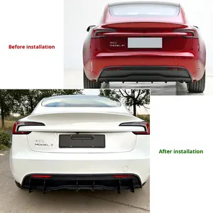 สำหรับแผ่นกระจายแสงด้านหลังขอบปากการปรับเปลี่ยนใบมีดด้านหลังของเทสลารุ่น<span class=keywords><strong>3</strong></span> 2023 + อัพเดต - Product Image 4