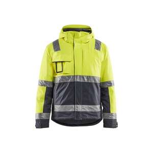 BLAKLADER - 487019873396XXL Chaqueta de invierno Hi-vis Amarillo/Gris medio-EAN 7330509673577 ROPA DE TRABAJO DE LA HI-VIS - Product Image 1