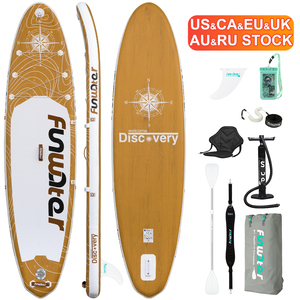 FUNWATER Dropshipping OEM Stand Up Paddleboard en bois, planche de surf en gros, planche de surf au Royaume-Uni, planches de paddle en bois, planche de paddle en bois Supboard Isup - Product Image 1