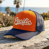 Gorras Trucker de Ala Curva de Alta Calidad en Oferta, Gorras de Béisbol con Parche Lateral de Dos Tonos, Estilo HipHop Americano