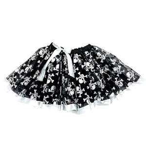 Disfraz de Halloween con Falda de Calavera, Guantes de Esqueleto y Diadema de Malla con Arañas, Disponible en MS - Product Image 3