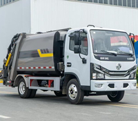 Camion compacteur de déchets à chargement arrière 8CBM, neuf, Dongfeng Dolica, pour la collecte des déchets urbains et ruraux