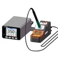 Stasiun Solder Profesional GEEBOON TA305 C245/C210 untuk Perbaikan Ponsel, Kit Ujung Solder Pemanas Pulsa Transformator Linear