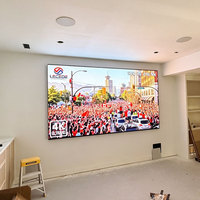 Écran LED COB d'intérieur Lecede à maintenance frontale, mur vidéo à pas fin pour signalétique commerciale