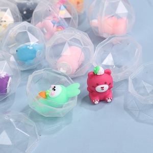 Capsule en plastique transparente de 45 mm en forme de diamant pour boîte de jouets classiques surprise pour distributeur automatique, certification ASTM pour 14 ans et plus - Product Image 4