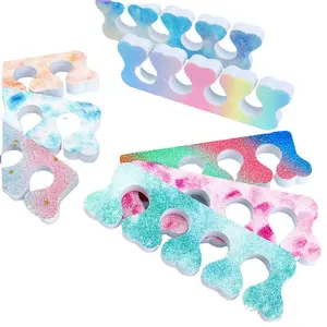 Reasonable Price Nail Art Tools Supplier Multi Color Pedicure Product Wholesale EVA Sponge Toe Separator