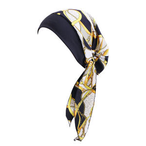 Foulard élastique imprimé pour femme Turban pour femme musulmane Chapeau de <span class=keywords><strong>chimio</strong></span> Cancer Couvre-chef pour perte de cheveux Couvre-chef <span class=keywords><strong>Bandana</strong></span> extensible - Product Image 2