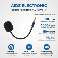 Microphone de remplacement pour casque de jeu Astro A40/A40 TR, compatible avec PS5, PS4, Xbox One, PC, Mac, téléphone