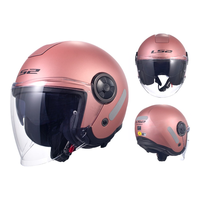 Casque de moto LS2 pour homme et femme, toutes saisons, demi-casque, petite taille OF620, ABS, certifié 3C, visière à dégagement rapide, électrique 1