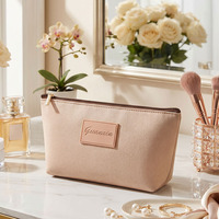 Sac de toilette imperméable en néoprène grande capacité, pochette de voyage portable personnalisée, trousse de maquillage en néoprène avec fermeture éclair pour femmes