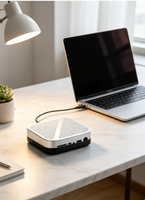 Base de Conexión USB-C 2.0 de Aleación de Aluminio 11 en 1 para USB-A 2.0, 3.1, 4K/60Hz, Ethernet de 1000 Mbps, Soporte RAID, Tarjeta SD/MicroSD