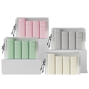 Envases Portátiles <span class=keywords><strong>de</strong></span> HDPE <span class=keywords><strong>para</strong></span> Artículos <span class=keywords><strong>de</strong></span> Aseo <span class=keywords><strong>de</strong></span> Viaje, 15/80/100 ml, Recargables, con Bomba, Tapa Abatible, Botellas Cuadradas <span class=keywords><strong>para</strong></span> Cosméticos y Maquillaje - Product Image 2