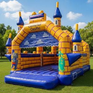 Château <span class=keywords><strong>gonflable</strong></span> Camelot <span class=keywords><strong>XXL</strong></span> populaire en usine, château <span class=keywords><strong>gonflable</strong></span> pour enfants en plein air, fêtes d'anniversaire, châteaux gonflables pour locations d'événements - Product Image 1