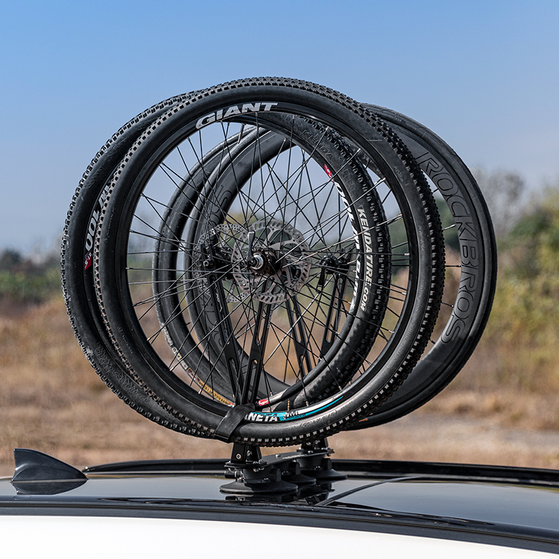 ROMOTE SPORTS Porte-vélos de toiture de voiture, alliage d'aluminium de