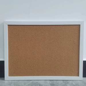 Tablón de anuncios de corcho con marco de madera maciza personalizado para escribir mensajes en casa - Product Image 2