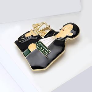 Broche de caractère professionnelle en alliage, nouvelle, élégante et simple, avec motif de goutte <span class=keywords><strong>d</strong></span>'huile, pour femme, bijou pour le quotidien et les trajets professionnels - Product Image 2