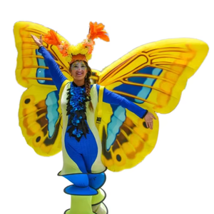 Papillon gonflable mobile amusant pour défilé de carnaval, art du papillon mobile - Product Image 2