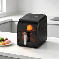 Friteuse à air numérique intelligente de 7,5 L à grande capacité et fenêtre visible, vente en gros d'usine pour cuisine domestique OEM/ODM CB