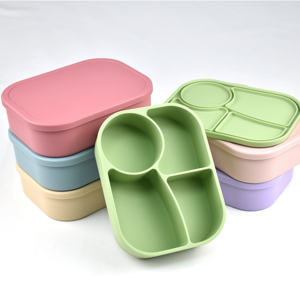 Customized Bento <b>Box</b> Set for Children's <b>School</b> Stainless Steel Spoon Fork Silicone Children's <b>Lunch</b> <b>Box</b> and Water Bottle Set - Product Image 3