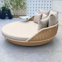Chaise suspendue en métal pour deux personnes, style nid d'oiseau, pour jardin, cour, villa, style Instagram, mobilier d'extérieur
