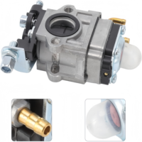 Carburateur 2 temps, alésage 15 mm pour débroussailleuse 43CC 52CC 1E40F-5 1E40-5, outil de jardin MP15 - Pièce de rechange de remplacement direct