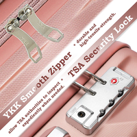 Ensemble de bagages de voyage de luxe 5 pièces en ABS rigide avec fermeture éclair, écologique – Offre Spéciale