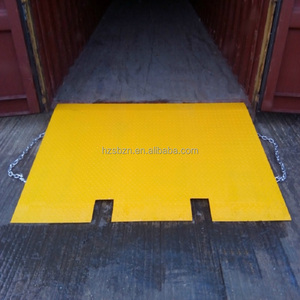 HZ SUNPOWER Rampes de chargement en acier inoxydable robuste de 4 mètres Capacité de charge de 6500 kg Surface peinte pour remorques hautes Plaque de protection - Product Image 5
