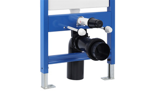 <span class=keywords><strong>Inodoro</strong></span> Moderno de Doble Descarga por Gravedad con Tanque de HDPE, Montado en la Pared con Marco Metálico Oculto y Garantía de 5 Años para Uso en Baños - Product Image 3