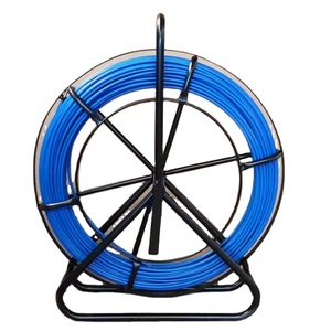 Cable Fish Tape Fibra <span class=keywords><strong>de</strong></span> vidrio 6MM 328FT 100 M Cable Running Rod Duct Rodder Fishtape Puller Conduct Puller - Product Image 1