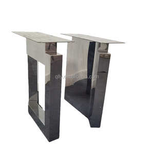 قواعد طاولات حديثة بتصميم صناعي للمطاعم والمكاتب وطاولات القهوة والطعام، سهلة التركيب، قواعد طاولات معدنية - Product Image 2