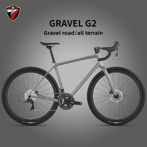 Nouveau Design 2026 Vélo de Gravel en Fibre de Carbone 700C Freins à Disque 24 Vitesses Guidon Coupé Tout-Terrain Roues en Aluminium Double Disque Hard GRAVEL-G2(RS-24S, H - Product Image 2
