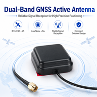 Antenne active GNSS RTK double fréquence GPS L1 L5 BDS avec connectivité SMA et protection IP67 pour équipement de topographie