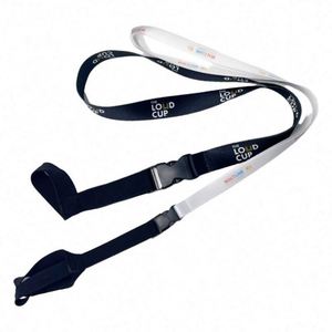Promotional Printed Nylon <b>Polyester</b> Personalizado Wine Glass Holder <b>Lanyard</b> With Logo Custom - Product Image 2