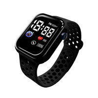 Jam Tangan Anak Digital Sport Fashion LED Layar Ganda 30mm Baterai Tahan 1 Tahun Bahan Plastik dari Pabrik Source Square Button
