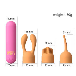 Kurşun başı vibratör ile Mini çok fonksiyonlu 3-piece Set, kadın masaj özel alan güçlü deprem Orgasmic yetişkin ürün - Product Image 6