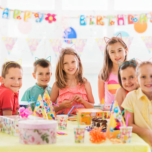 Groothandel Schattige Gelukkige Verjaardag Kroon Cartoon Kinderen Kat Oren Plastic Hoofdband Prinses Tiara Voor Vrouwen Haaraccessoires - Product Image 4