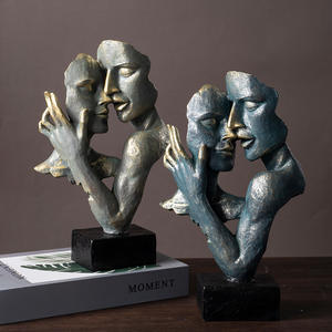 Masque de thème d'art bouddhiste écologique <span class=keywords><strong>Le</strong></span> <span class=keywords><strong>silence</strong></span> de bureau créatif est doré rétro personnage résine artisanat fée musique pyramide Couple - Product Image 3