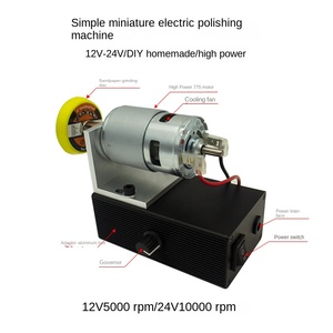 Mini máquina pulidora <span class=keywords><strong>de</strong></span> Motor eléctrico <span class=keywords><strong>de</strong></span> CC <span class=keywords><strong>de</strong></span> escritorio automático 220V 0.1kW hogar pequeño pulido <span class=keywords><strong>pila</strong></span> agujero lijado cuchillo amoladora - Product Image 4