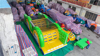 Parcours d'obstacles gonflable géant pour adultes, combo château gonflable