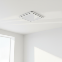 Ventilateur d'extraction en plastique à lumière LED OEM ventilateur d'extraction d'air étanche pour salle de bain ménage salon plafond conduit pour bureau