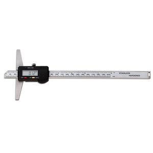 Calibrador de Profundidad Digital Fervi de Acero Inoxidable de 200 mm, Herramienta de Medición Electrónica - Product Image 1
