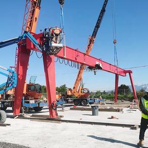 15-50톤 A형 유압식 단일 거더 갠트리 크레인, 10m 리프팅 높이, 1년 보증-화다 중공업 공장 가격 - Product Image 3