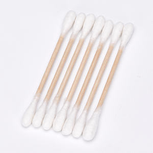 Bâtons d'oreille en bambou à double tête réutilisables avec logo personnalisé Boîte en bambou cotons-tiges en <span class=keywords><strong>silicone</strong></span> pour maquillage écouteurs - Product Image 5