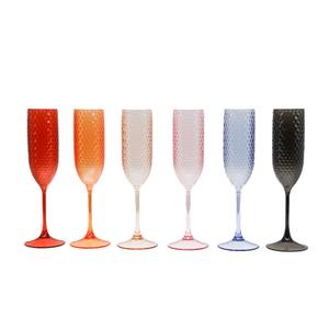 Classic Plastic Wine Cup Pink Green For <strong>Flutes</strong> Wedding Bachelorette Party Toasting Reusable Elegant Goblet - Product Image 1