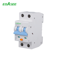 Disjoncteur différentiel OEM EBASEE EBS7BLE 10/30/100/300mA 3P+N 1P+N RCBO C16 Type A AC 6KA 230/400V Courbe BCD C