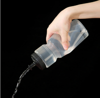 Bouteille d'eau en plastique transparente sans BPA de 20 oz pour le sport, la course et le cyclisme