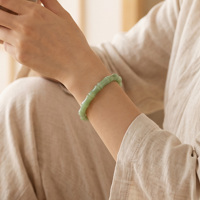 Bracelet en Jade Hetian Naturel Runyang pour Femme, Bracelet en Pierres Précieuses, Vente en Gros de Bijoux en Cristal, Cadeau