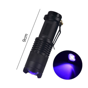 <span class=keywords><strong>Mini</strong></span> Handheld UV-Lampe Schwarzlicht Ultraviolett Taschenlampe <span class=keywords><strong>LED</strong></span> UV 395nm 365nm Schwarzlicht Taschenlampe Für Hund Urin Haustier Flecken Detektor - Product Image 2