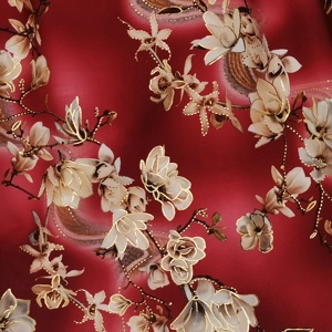 Polyester Crepe Voan <span class=keywords><strong>75D</strong></span> Mịn In Kỹ Thuật Số S190163 Váy Phụ Nữ Hoa Vải - Product Image 4